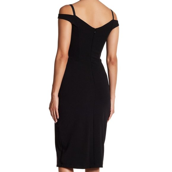 ABS Collection Cold Shoulder Midi Dress (size 6) - Picture 2 of 2